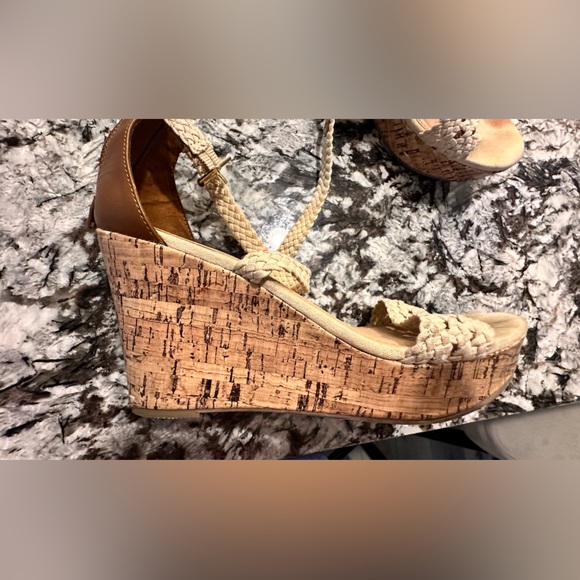 Cork summer wedges - Picture 1 of 4